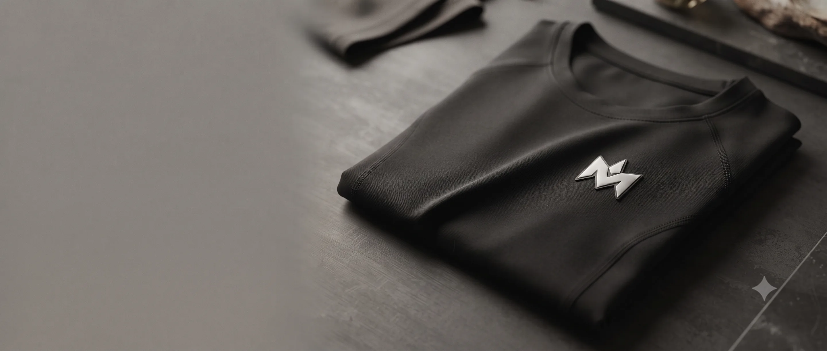 Athlete and performance kit after hard training